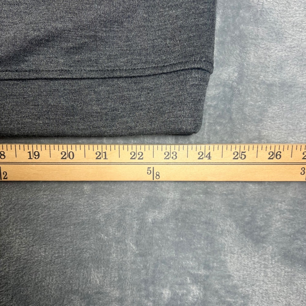Adidas Mens 2XL Quarter Zip Pullover Heathered Grey Mock Neck Athletic Sweater - Picture 6 of 12